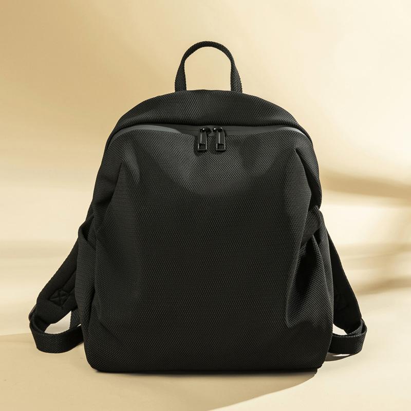 Korean Style College Canvas Casual Burden Reduction Backpack for Women Travel Light New Work Commuting Schoolbag Simple Backpack