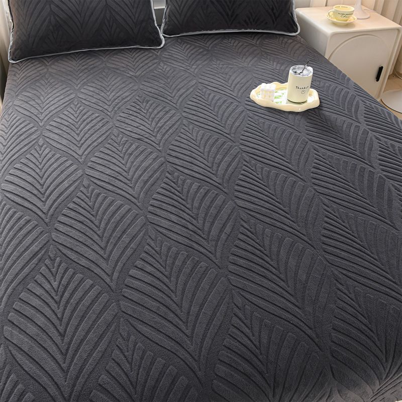 Warm Fleece Elastic Fitted Bed Sheet Thermal Winter Sheets Mattress Topper Protector Cover for Single Couple Double Bedsheet