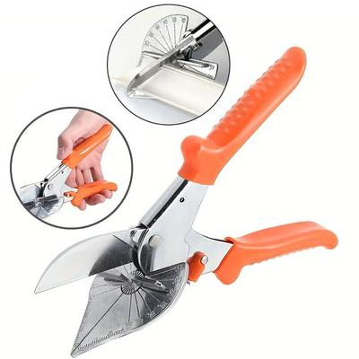Sharp Multi-angle Slanting Scissors Adjustable 45 To 135 Degrees With Safety Lock Manual Tools Used For Cutting PVC Plastic