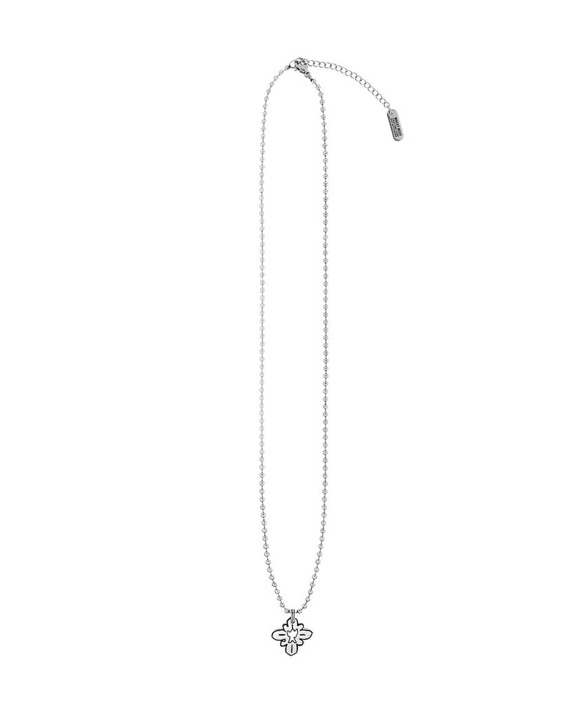Wacky Willy Drawing Necklace Silver