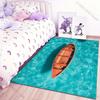 Mehrere Größen Das Meer ist ein kleines Boot Teppich für Wohnzimmer Schlafzimmer Sofa Heimdeko Rutschfeste Bodenmatte Moderne Teppiche Große Größe