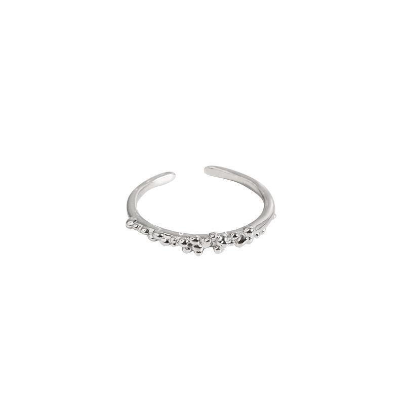 

Combination Set Ring Niche Design Sense Single Diamond Zircon Hollow Irregular Cold Fashion Cool Female Student