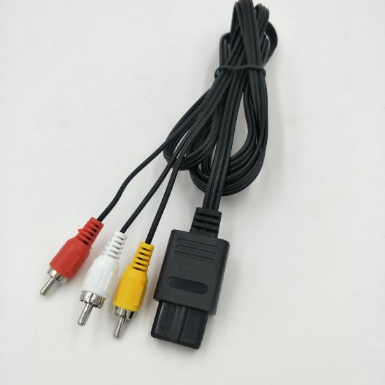 Audio Line HD-compatible Stable Output Multi-purpose Enhance Gaming Experience Game Console AV Cable for N64/for Game Cube/for Super-Nintendo