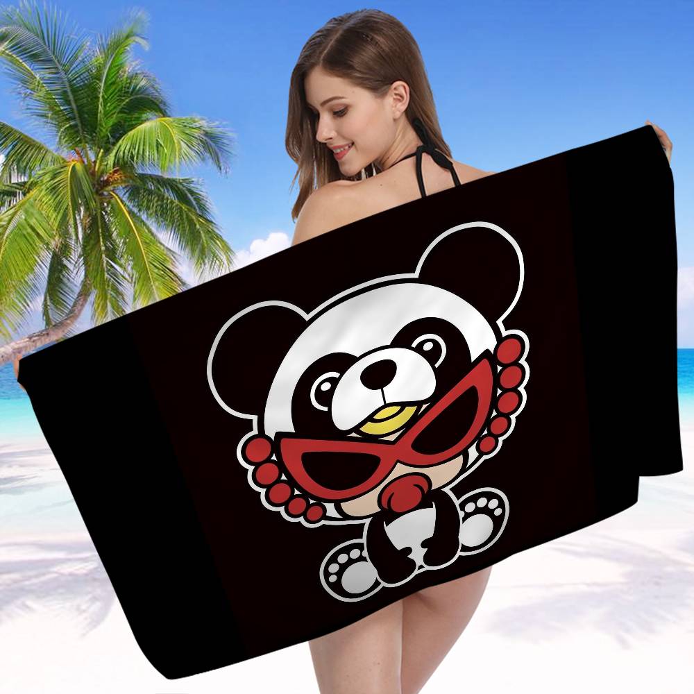 H-Hysteric M-Mini Cute Girl Microfiber Printed Beach Towel Mountain Climbing Yoga Beach Swimming Running Absorbent Soft Towel