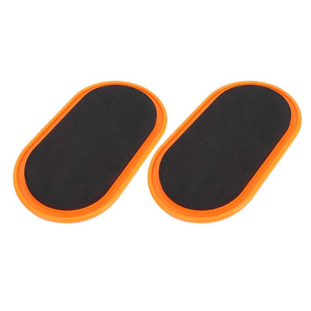2Pcs Oval Yoga Sliding Disks Sports Fitness Disc Training Slider Exercise Workout Slide Mat Equipment
