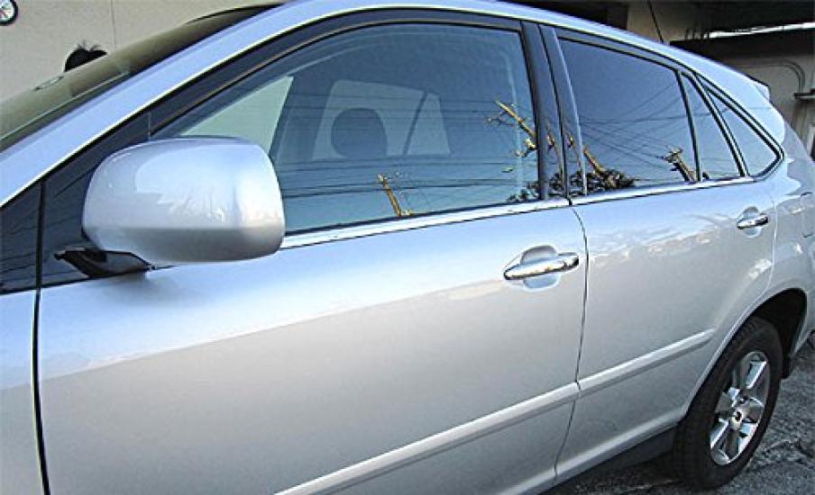 BRIGHTZ Chrome Stainless Steel Window Moulds for Toyota Harrier Set Ultra-Mirror (30 Series), 4-Piece [WIN-SIL-093] (Product Code 3368)