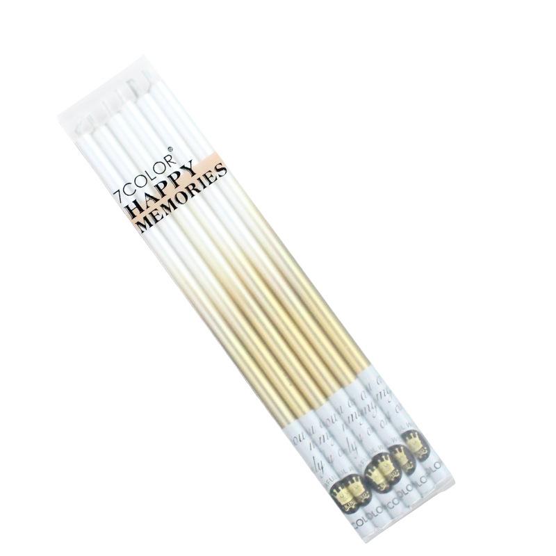 

Crown Birthday Cake Candle Ins Gradient Platinum Silver Powder Slender Pencil Party Wedding Decoration Candle Queen Pink Crown Candle