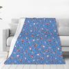 Custom Sofa Fleece Gnomes Merry Christmas Throw Blanket Warm Flannel Blankets For Bed Travel Couch Bedspreads