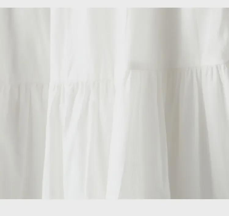 Autumn 2025 Women's High-Waist A-Line Skirt, French Style with Lace Trim