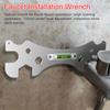 Multifunction Stainless Steel Plumbing Wrench Tool Bathroom Water Pipes Shower Faucet Drain Hose Installation and Removal Wrench with Level Bubble