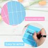 480 Pcs Removable Colored Label Sticker, 3 x 1 Inch Blank Rectangle File Folder Labels Self Adhesive for Inventory Office Containers (Color)