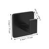1pc Practical Self-Adhesive Adhesive Wall Hooks Aluminum Wall Mounted Towel Hooks Strong Rust-Proof Robe Hook for Closet