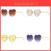 Womens Heart Shaped Sunglasses Uv400 Polarized Outdoor Fashion Accessory For Summer