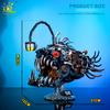 MOC Technicial Machinery Lantern Fish Model Building Block Marine Series Brick Construction Toy For Children Home Decor
