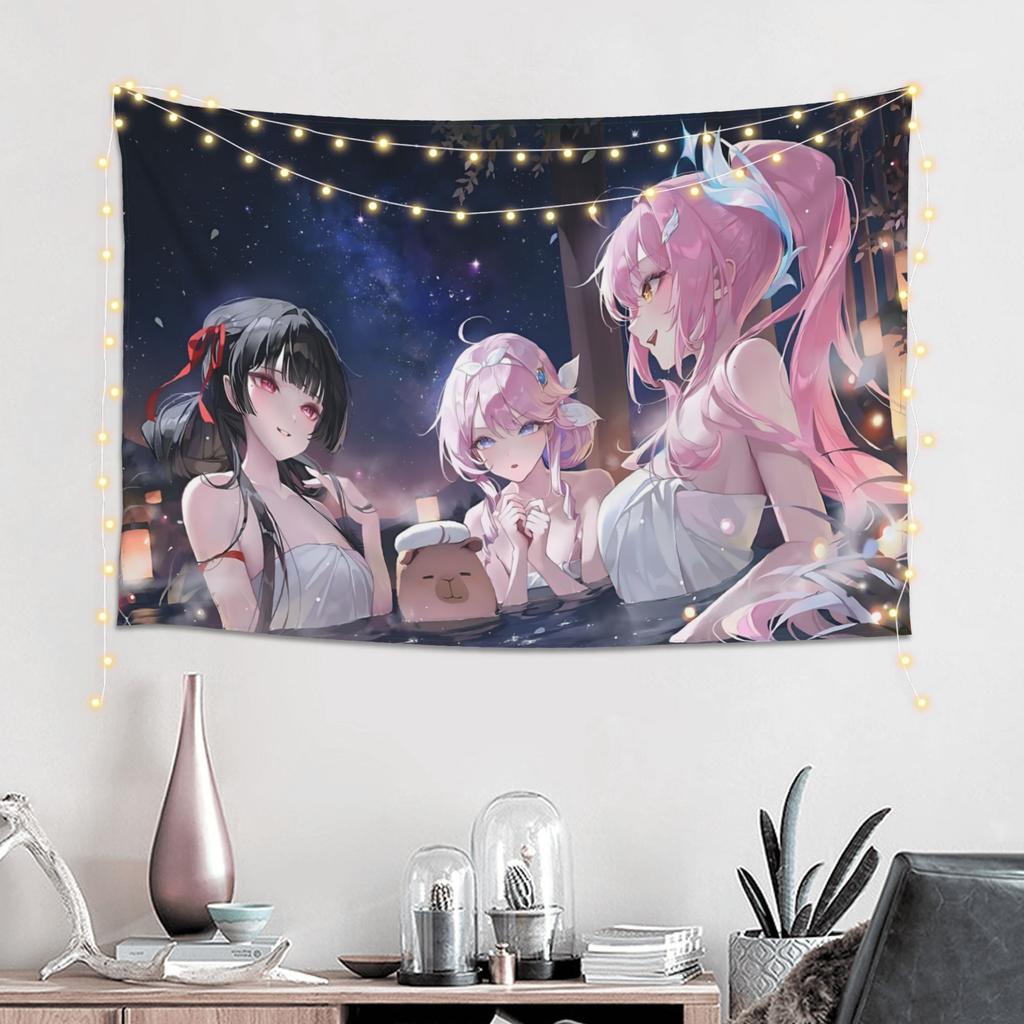 Colorful Anime Girl Tapestry Room Decoration Home Decoration Tapestry Decor Accessories Cute Room Decor