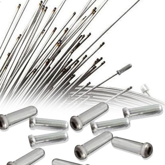 100Pcs Bicycle Shifter Cord End Covers Brake Line Cap for Mountain Bike