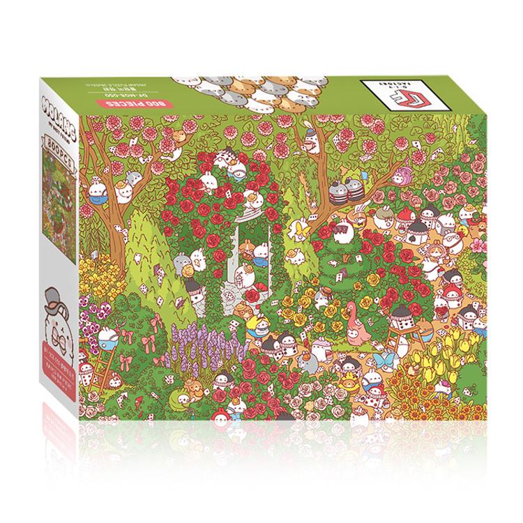 800-teiliges Puzzle – Molang-Garten (Mini), beliebtes koreanisches Puzzle