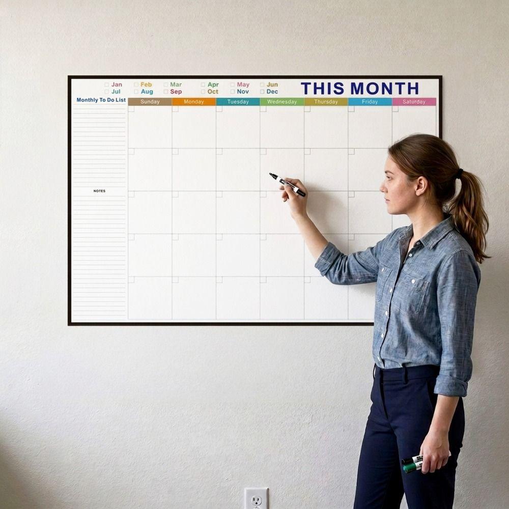 Reißfeste Monatsplaner-Tafel Wasserdichter Whiteboard-Kalender Büroaufgaben