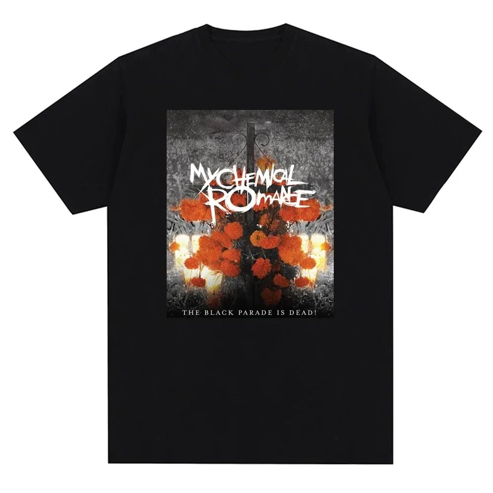My Chemical Romance Mcr Band Men Women Cotton T-Shirt Printed T Shirt Casual Short Sleeve T shirt Streetwear Trend Tee Tops