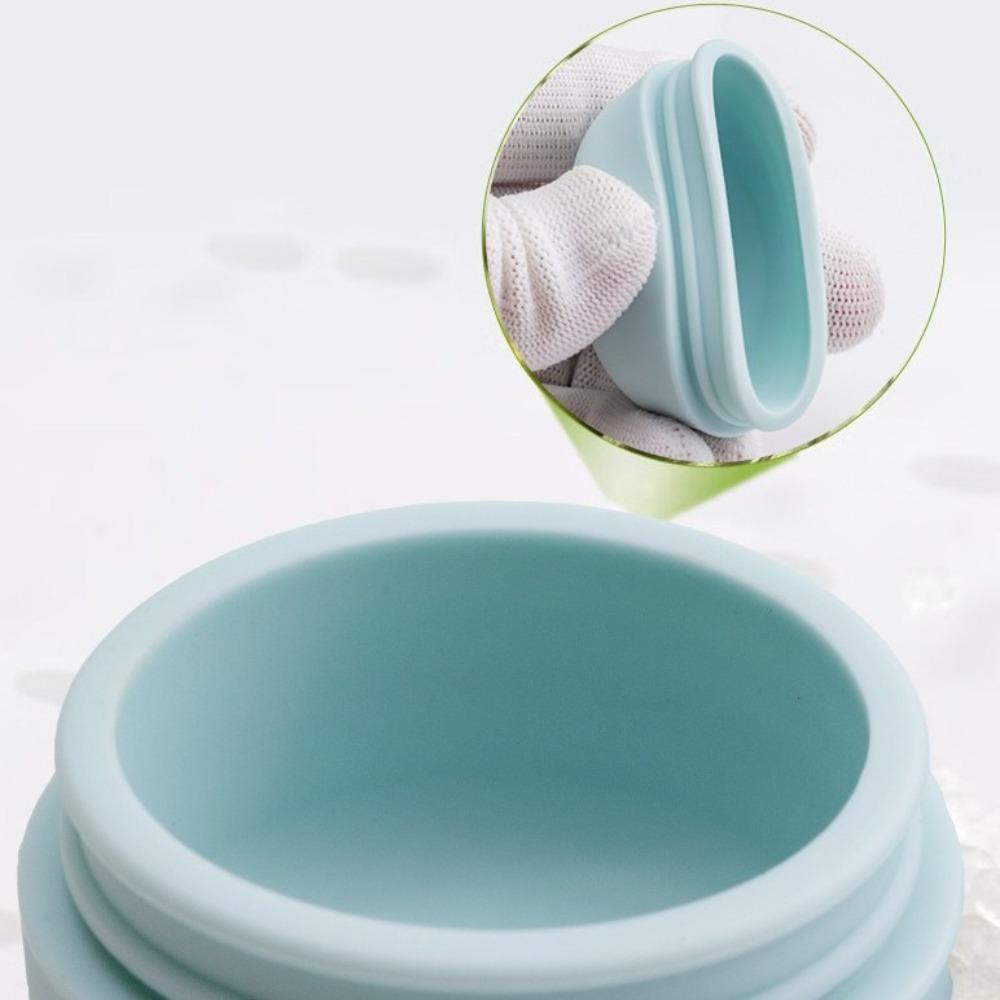 2PCS Refillable Cosmetics Box Silicone Storage Box Wear-resistant Silicone Storage Box  Men