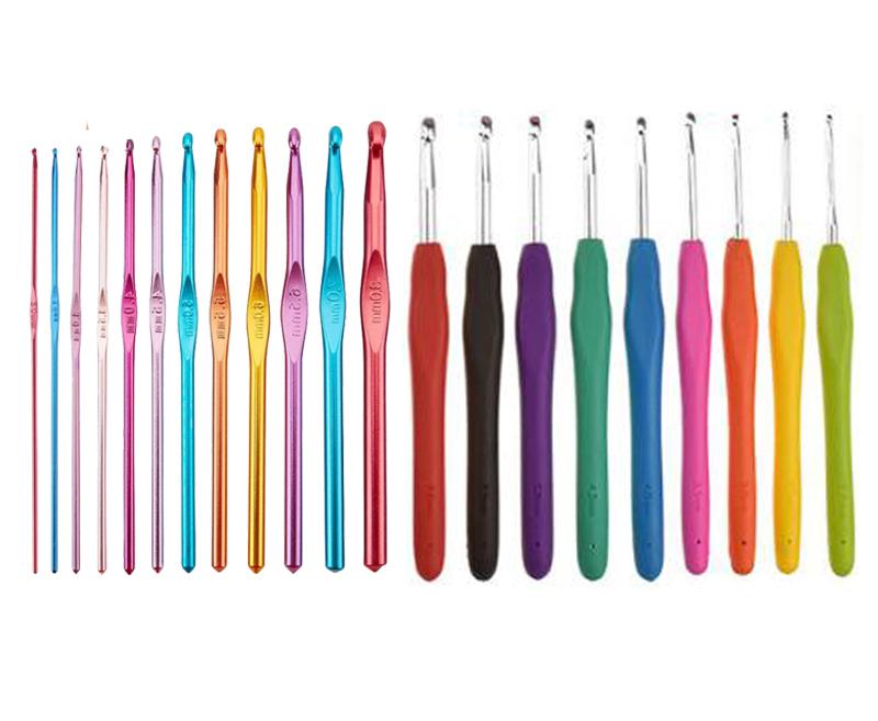 1Set Crochet Hooks Set With Case 14 Styles Knitting Needles Set DIY Needle Arts Craft Scissors Markers Sewing Tools YJN