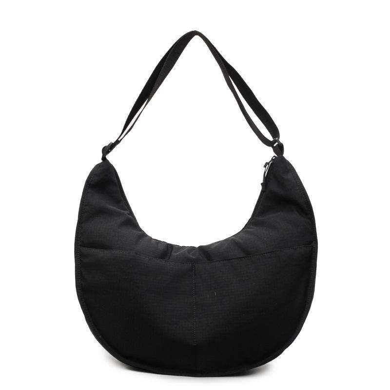 Simple casual dumpling bag large capacity lazy minimalist style shoulder bag street tide and messenger bag women