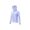 Logo Sun Protection UV40 Lightweight Woven Hooded Loose Jacket Women Jacket Blue Purple Ombre SC1249124A-PR62