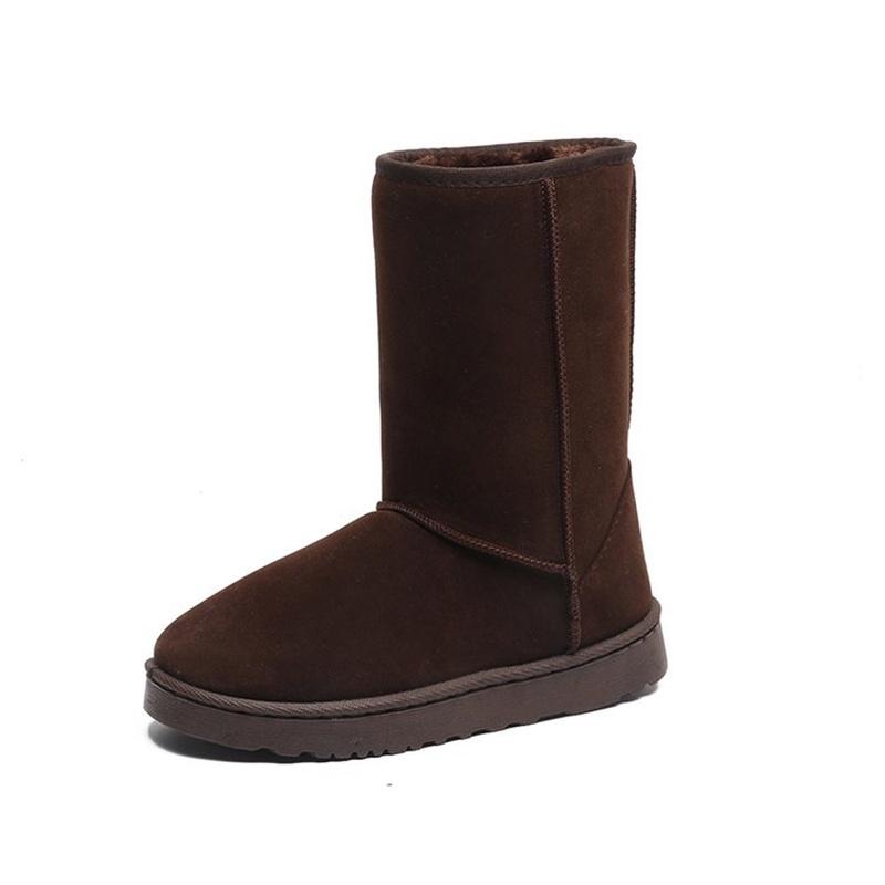 Elegante Damen Schneestiefel Ella Wadenhoch Mit Luxuriösem Kunstpelzfutter