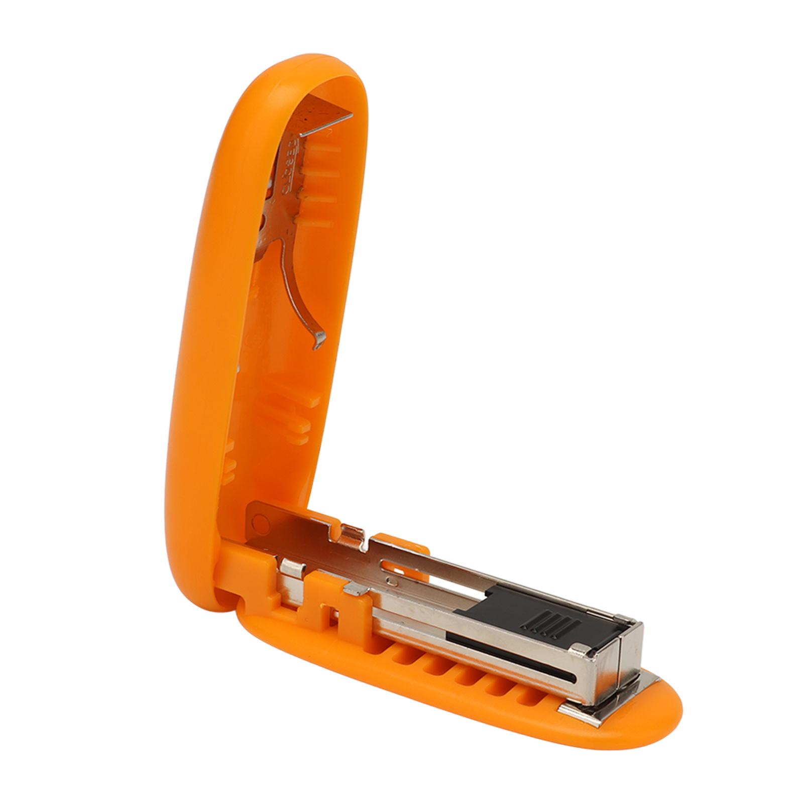 

Мини-степлер рычажная конструкция экономия труда складной портативный степлер для офиса школы дома оранжевый оранжевый