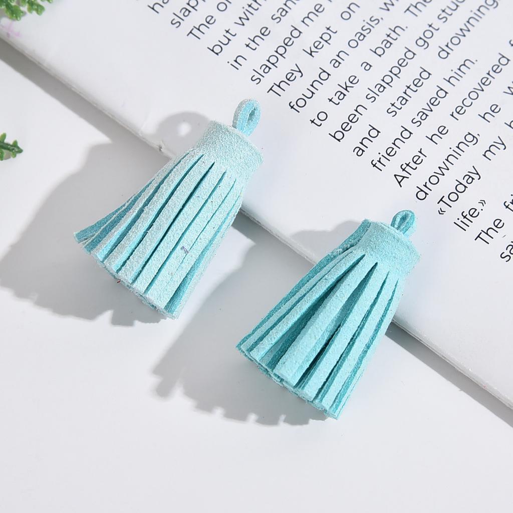 5-20Pcs 3cm Mini Leather Tassel Keychain Tassel Phone Tassels Pendant For DIY Craft Jewelry Making Bracelet Earrings Accessories