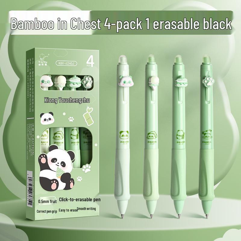 High-Value Thermal Sensitive Erasable Pen - Quick Dry, Easy To Erase, Cute Design for Elementary Students, Crystal Blue, Side Press