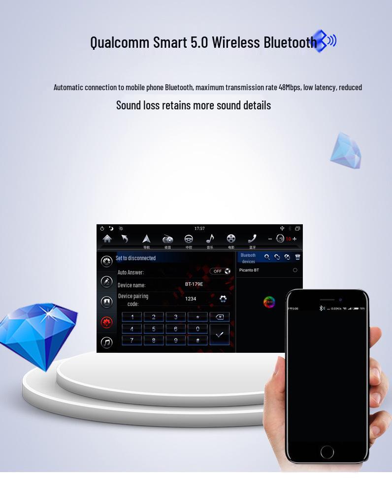 Jinbei Zhishang S30 Android 4G Carplay Central Control Large Screen System
