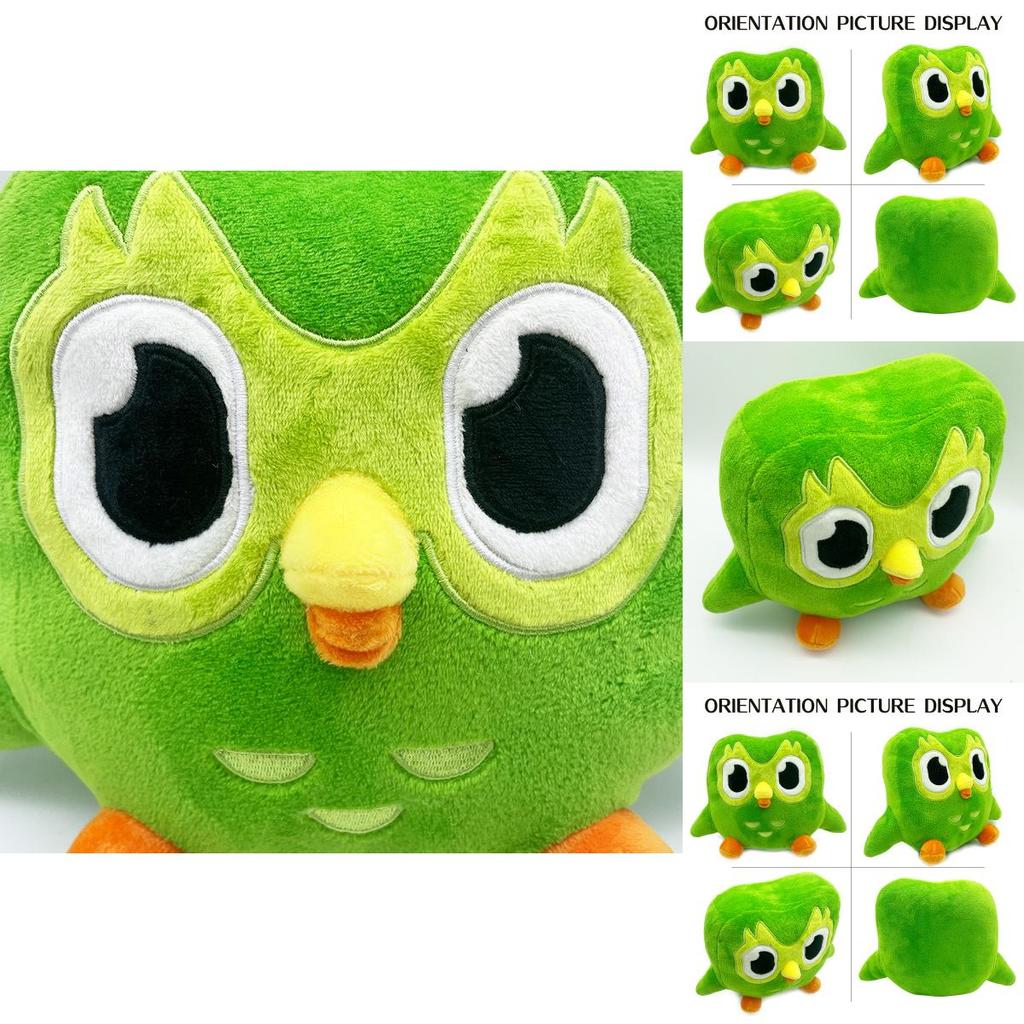 Duolingo 10 Year Anniversary Collectible Plush Toy Green Owl Kids Gift