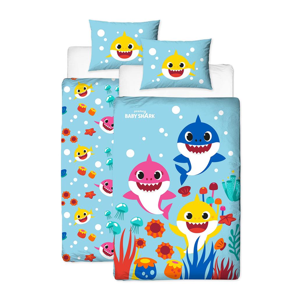 Baby Shark Rainbow Reversible Duvet Set