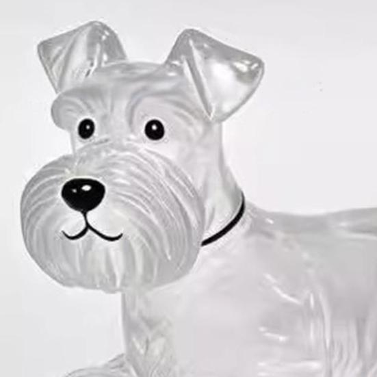 Psí klíčenka Personalizovaná památka na mazlíčka Průhledná akrylová skořápka Corgi Pomeranian Buldok Lehká klíčenka s plemenem psa