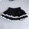 Ruffled Hem Mini Skirt: Summer Fluffy A-line for Petite Girls, Anti-exposure, High Waist Slimming Style