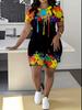 Butterfly Ladies Casual Suit Short Sleeve Shorts 1D Digital Flower Printing Fashion T-Shirt Two-piece Set
