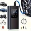 Wireless Smart Portable Digital Display Tire Inflator One Touch Fast Inflation with LED Light for Car Motorcycle Bike