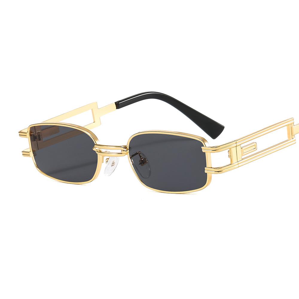 New Fashion Luxury Women Round Frame Metal Sunglasses Sun Glasses 2024