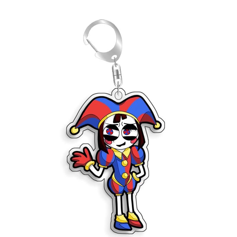 Pro Úžasný Digitální Cirkus Jax Pomni Ragatha Gangle Akrylový Vlastnoručně Vyrobený Roztomilý Kreslený Anime Klíčenka Přívěsek Hračka Dárky 5cm