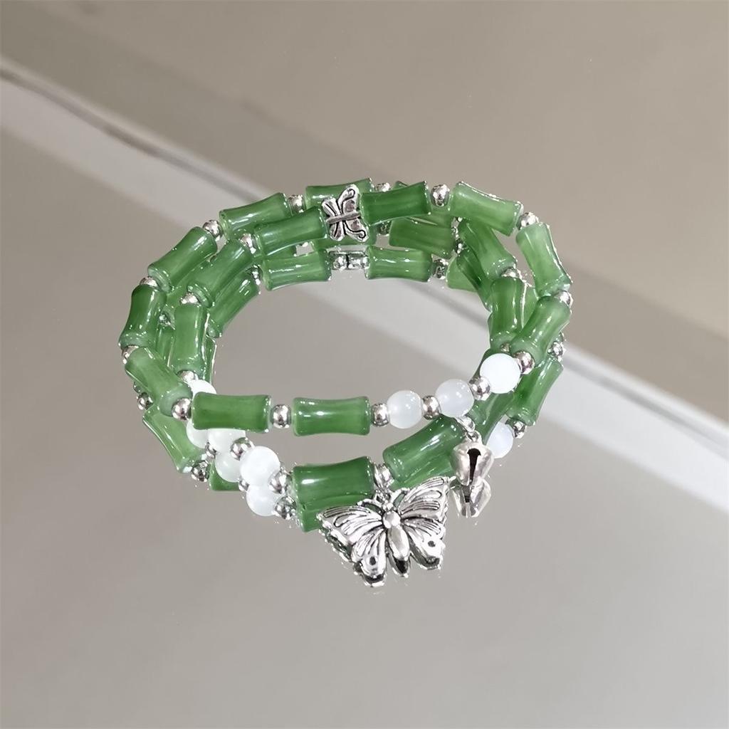 2025 new Chinese butterfly bell bracelet female niche design sense rising national style student versatile bracelet
