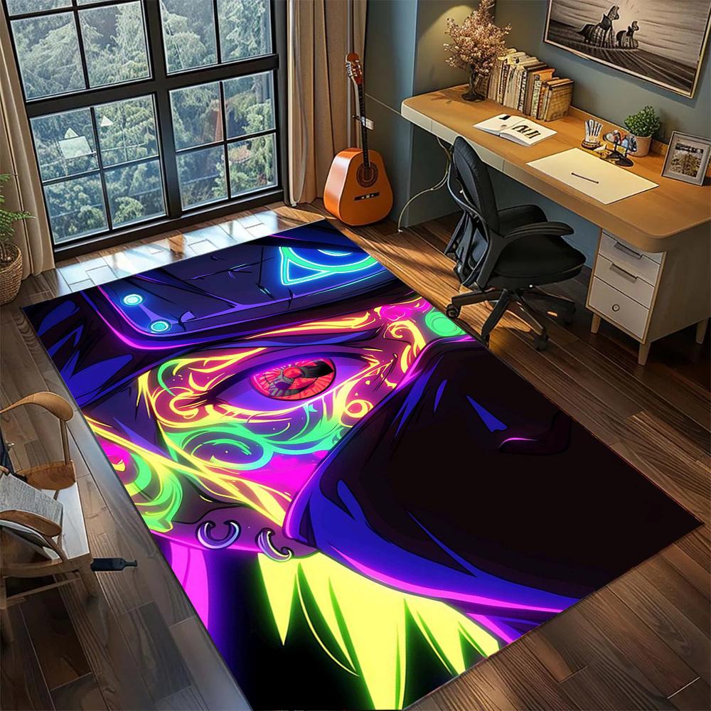Kakashi Hatake Large Area Rug Carpet Non Slip Floor Mat, Washable Home Decor for Bedroom Gamer Room.-TING