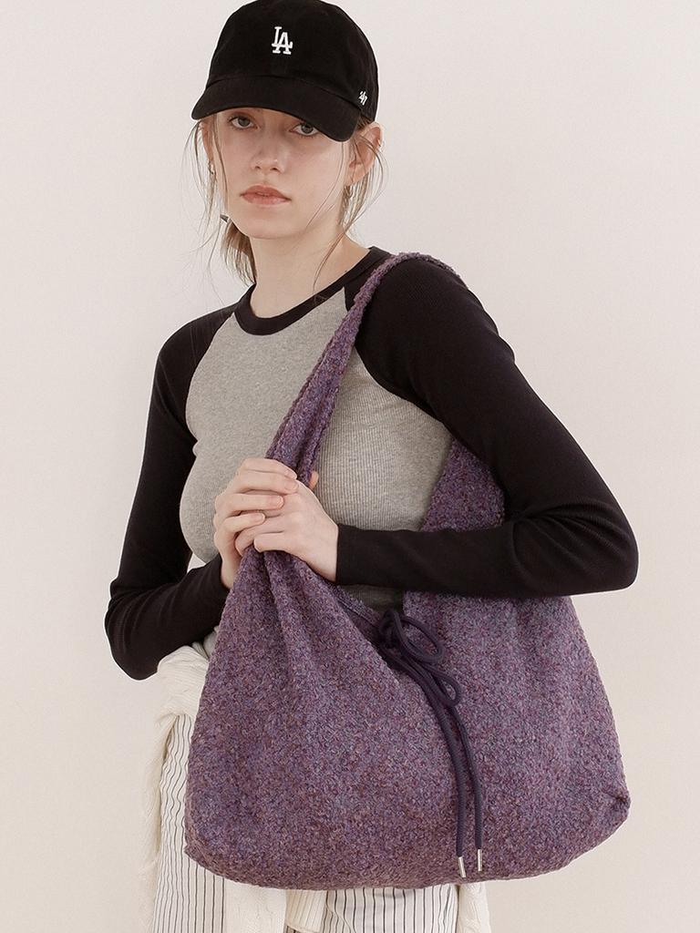 Voor Jeanne Knit Shoulder Bag_Purple