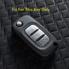 Genuine Leather Smart Control Auto Key Fob Case Cover Mount Fit For Lada Vesta Sedan Largus Kalina Granta 3Button Flip Key Fob L1236 Key Fob Cover