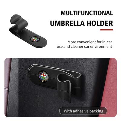 ZZFM1 Multifunctional Car Mounting Bracket Umbrella Holder Clip Hook For Giulia 147 Mito 156 159 166 GT Stelvio Brera
