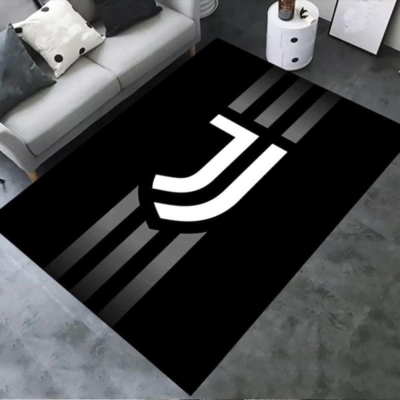 2026 NUOVO Tappeto Juventus FC per Soggiorno Camera da Letto Casa Decorazione Divano, Tappetino Antiscivolo per Giochi Bambini
