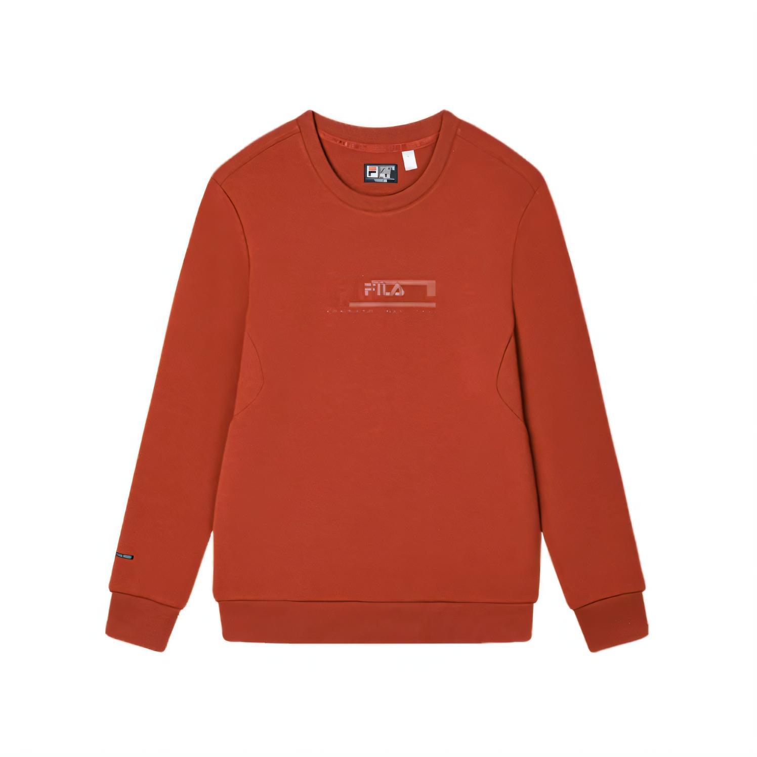 

New FILA Sweatshirt Men s Romanee Red F11M513204F-WI 170/92A/M