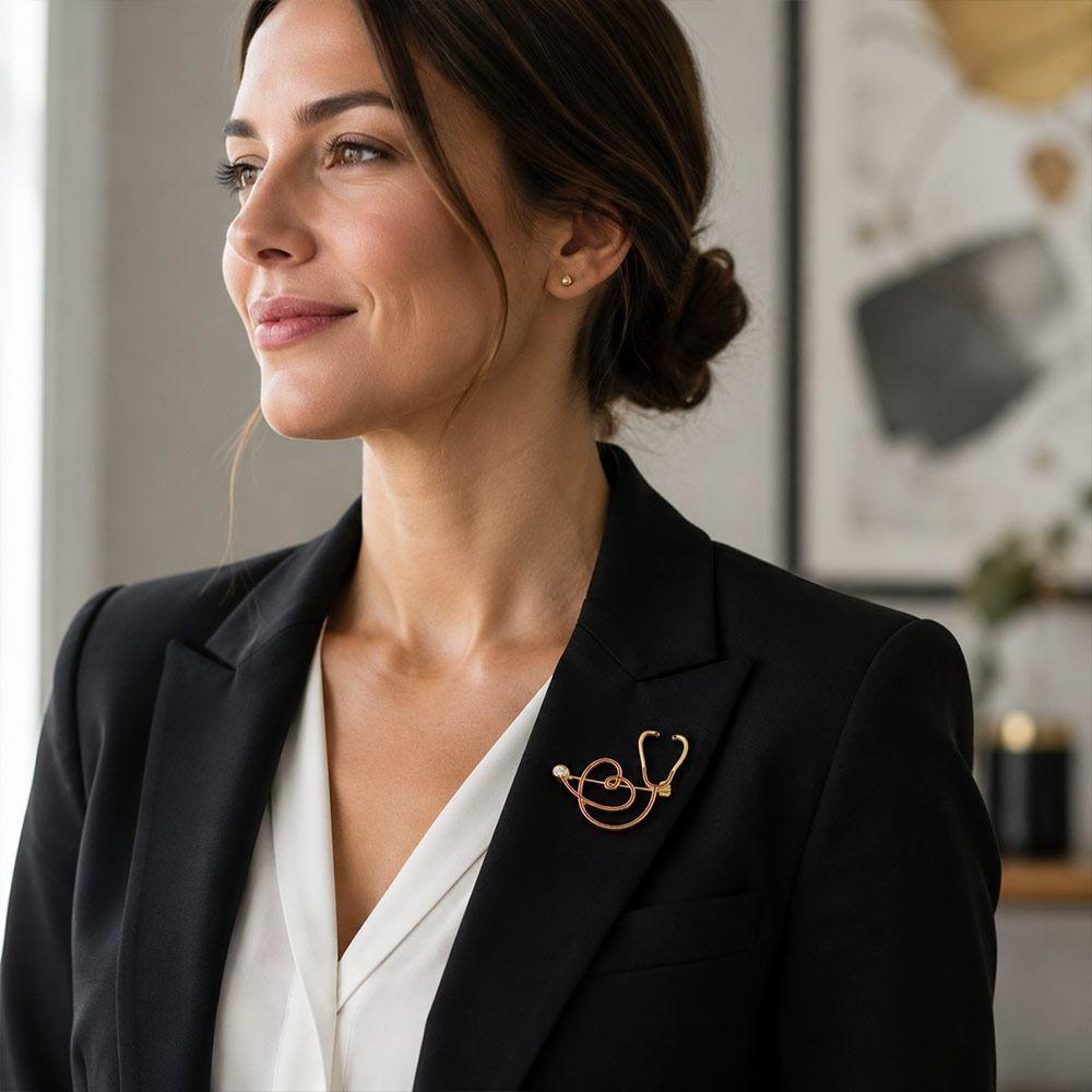 Alloy Decorative Brooch Lightweight Clothing Pin New Heart Brooch Theme