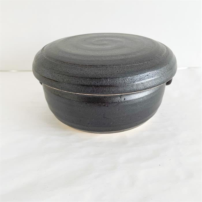 [KaKa Department Store] Ceramic Rice Container for Refrigerators, 3-cup Capacity, Microwave Safe, Banko Ware, Made in Japan, 11-09