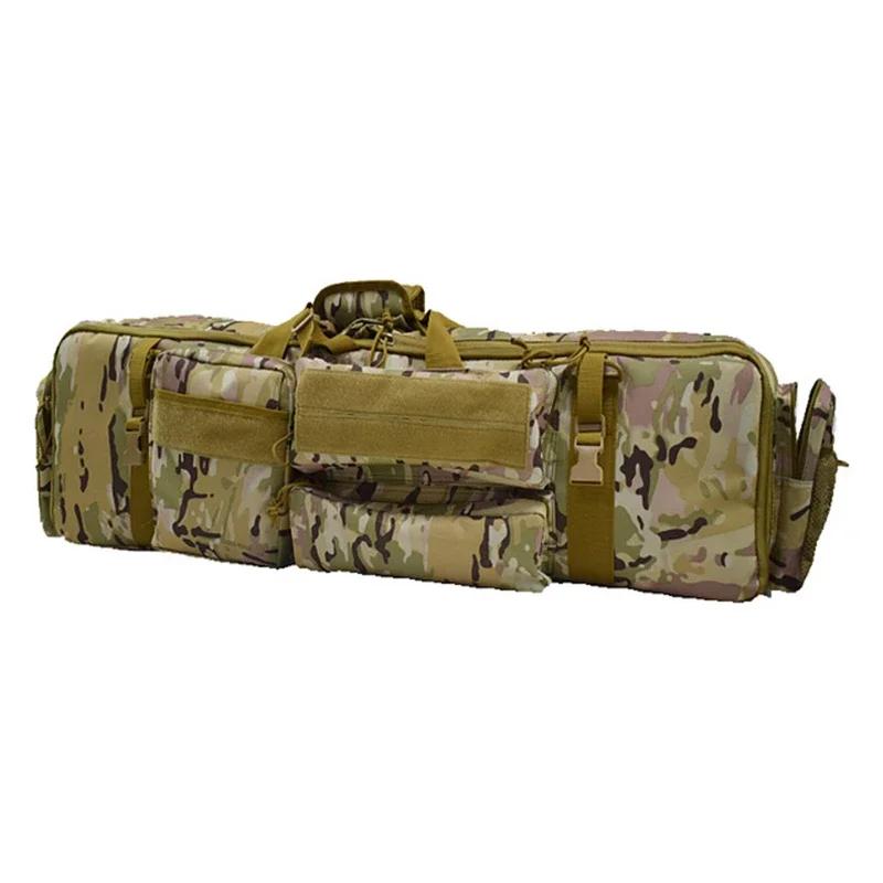Tactical Dual Gun Bag Outdoor Hunting Rifle Carrying Shoulder Bag Shooting Airsoft Paintball Gun Bags for M249 M4A1 M16 AR15